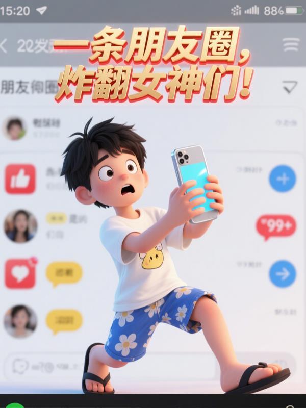 一条朋友圈，炸翻女神们！